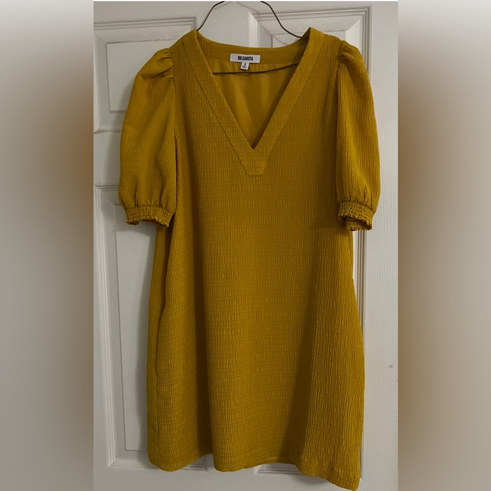 BB Dakota Mustard Mini Dress